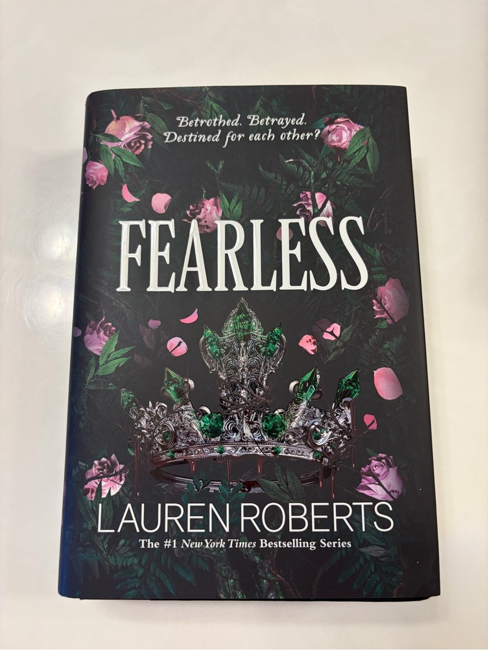Fearless by Lauren Roberts - Dark Floral Hardcover